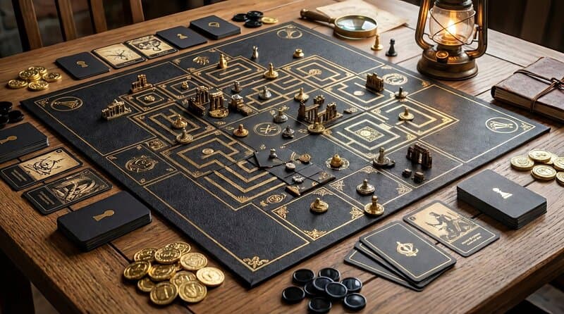 Jeux de Société - Plateau de jeu d'énigmes