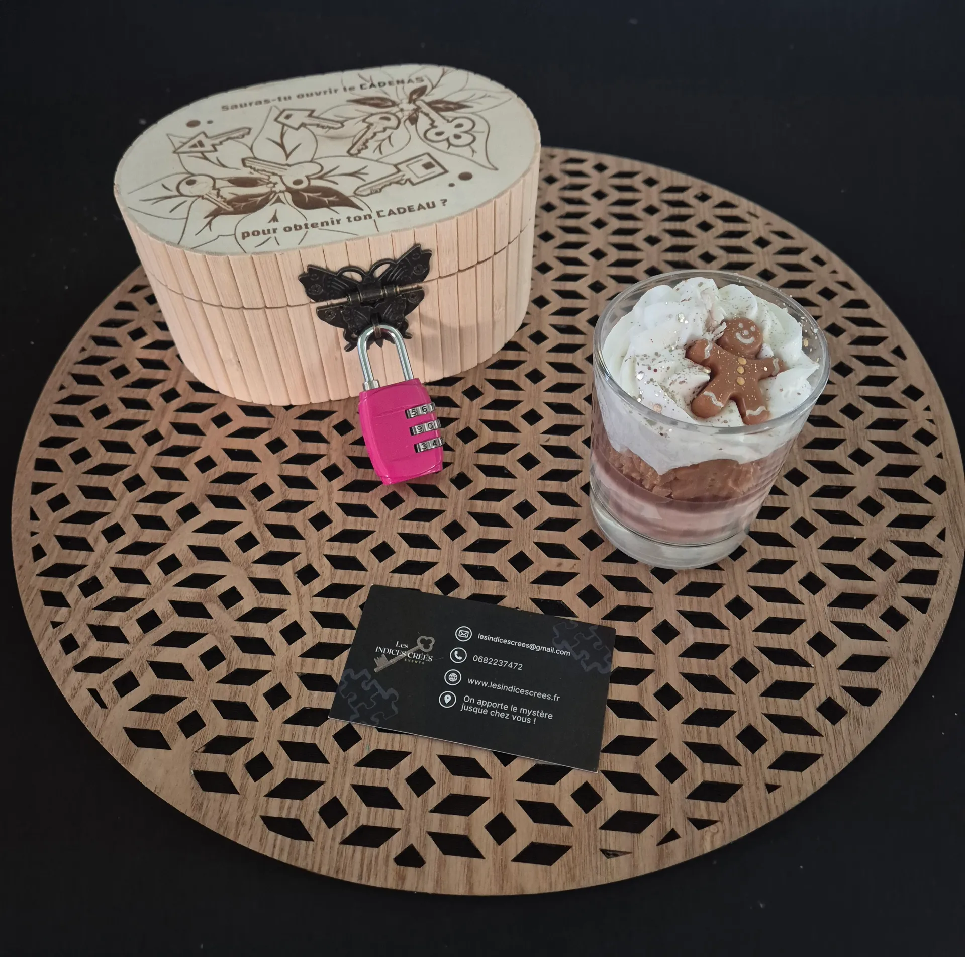 Mystéria bougie bijou pain d’épices